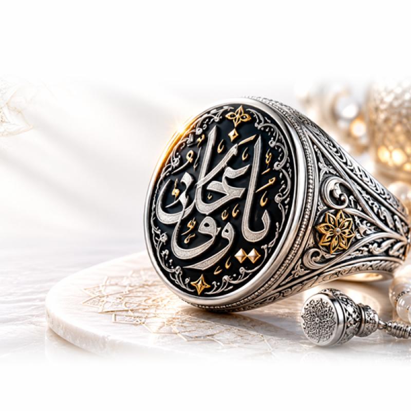 اسامی معصومین روی نگین انگشتر