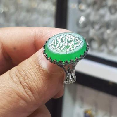 انگشتر نقره باحکاکی علمدار کربلا کد 1158