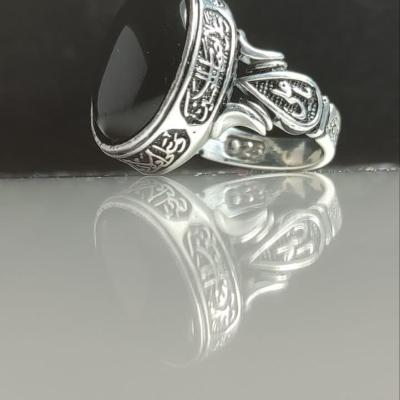 انگشتر منحصر به فرد یاعلی و یافاطمه در قالب اشک و دو تا دور تاج چهار سلام زیارت عاشورا کد 1166
